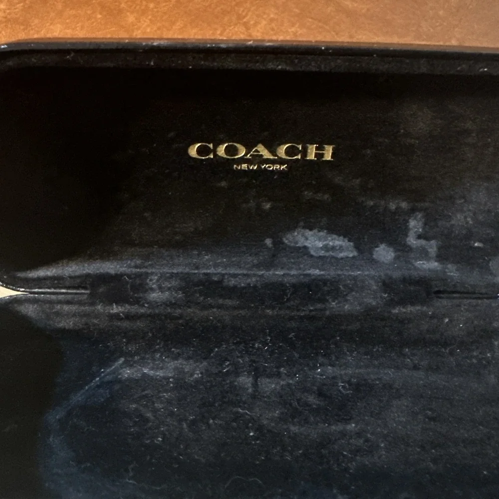 Coach Hard Case Sunglasses Glasses Black Clamshell Holder